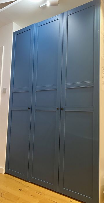Flisberget front fronty do szafy IKEA niebieskie 50x229 PAX 6 szt.