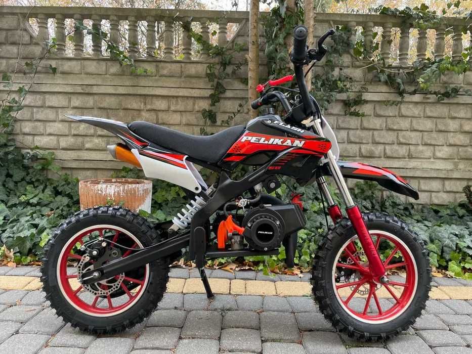 MINI CROSS SPALINOWY dla dzieci Pelikan FLASH Rozrusznik elektryczny