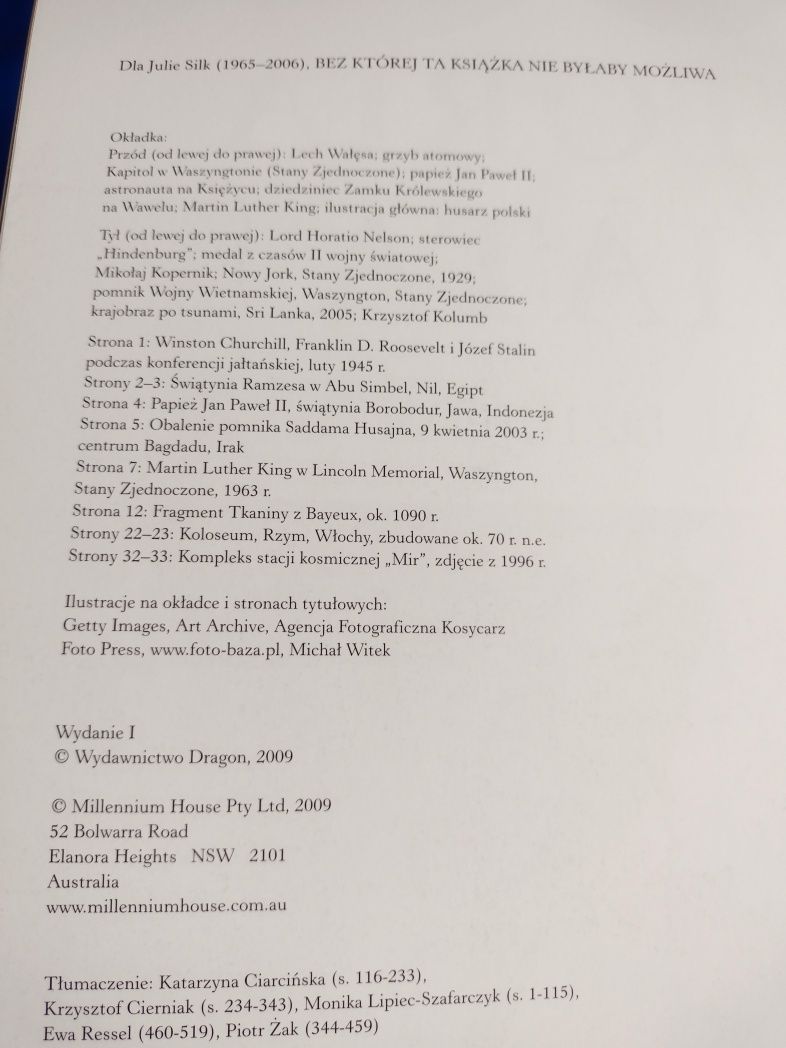 "Historia Świata 1000 lat dziejów" wyd. 2009 r.
