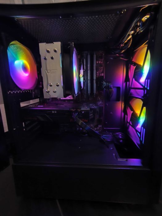 Komputer gamingowy win 11 pro rx 6600 r 5 5500 ssd nvme  512 MB + Usb