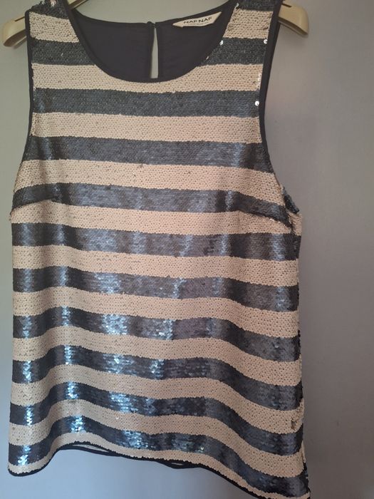 Top de lantejoulas da Naf Naf