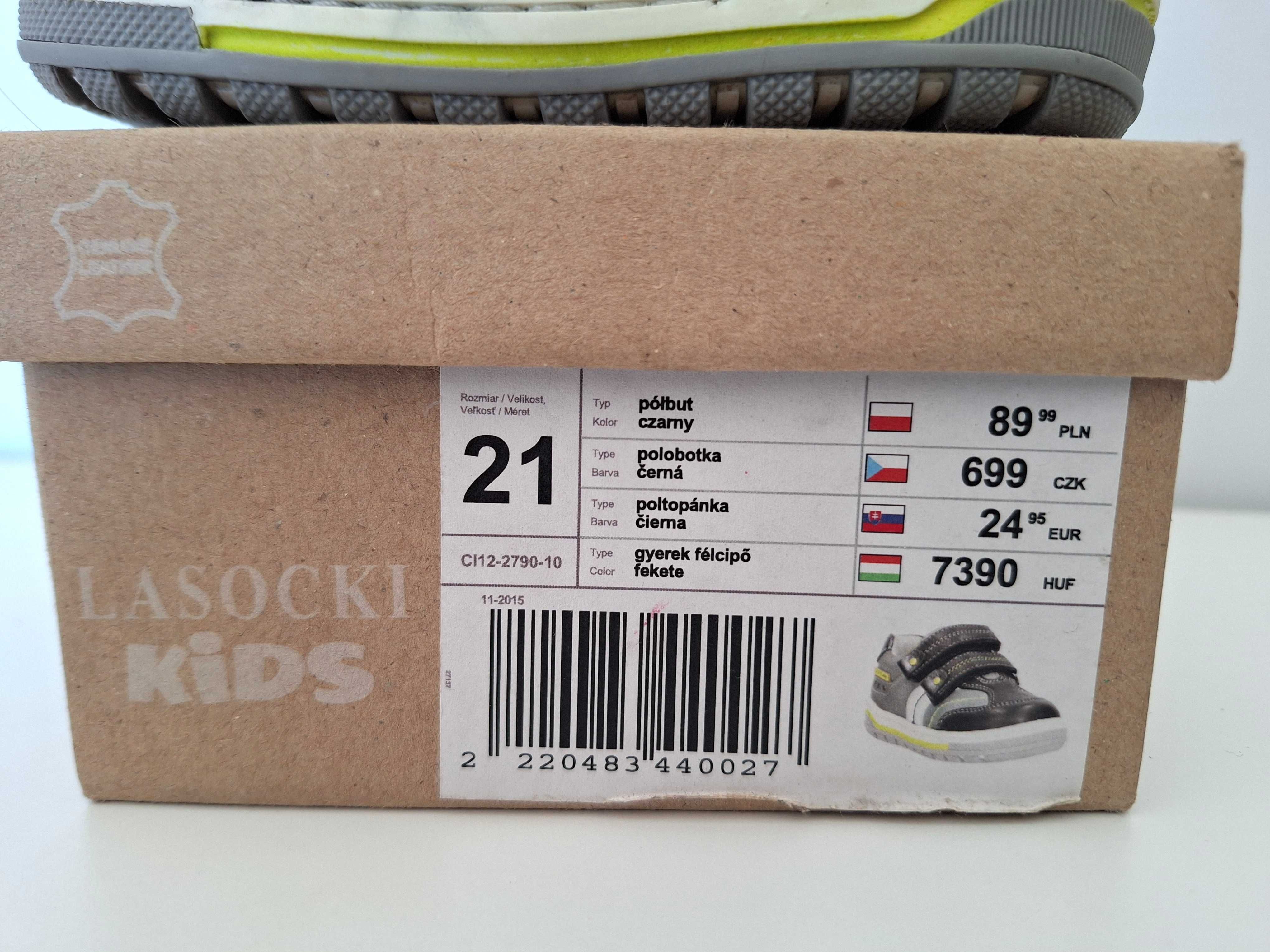 Jak NOWE Buty dziecięce CCC Lasocki kids półbuty skórzane rozmiar 21