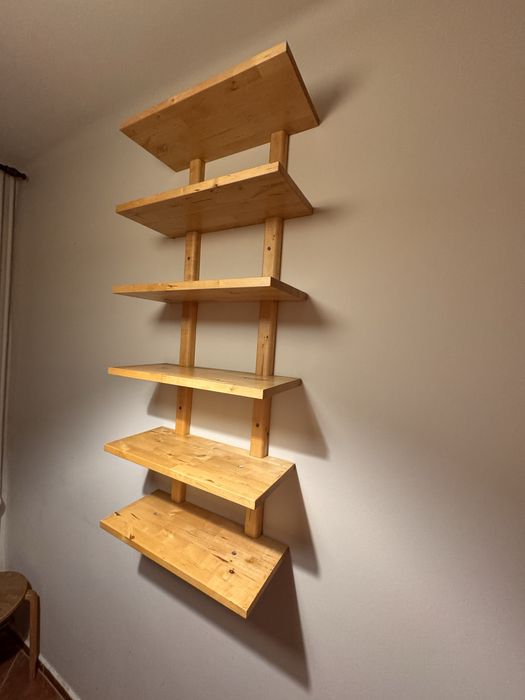 Półki ścienne drewno