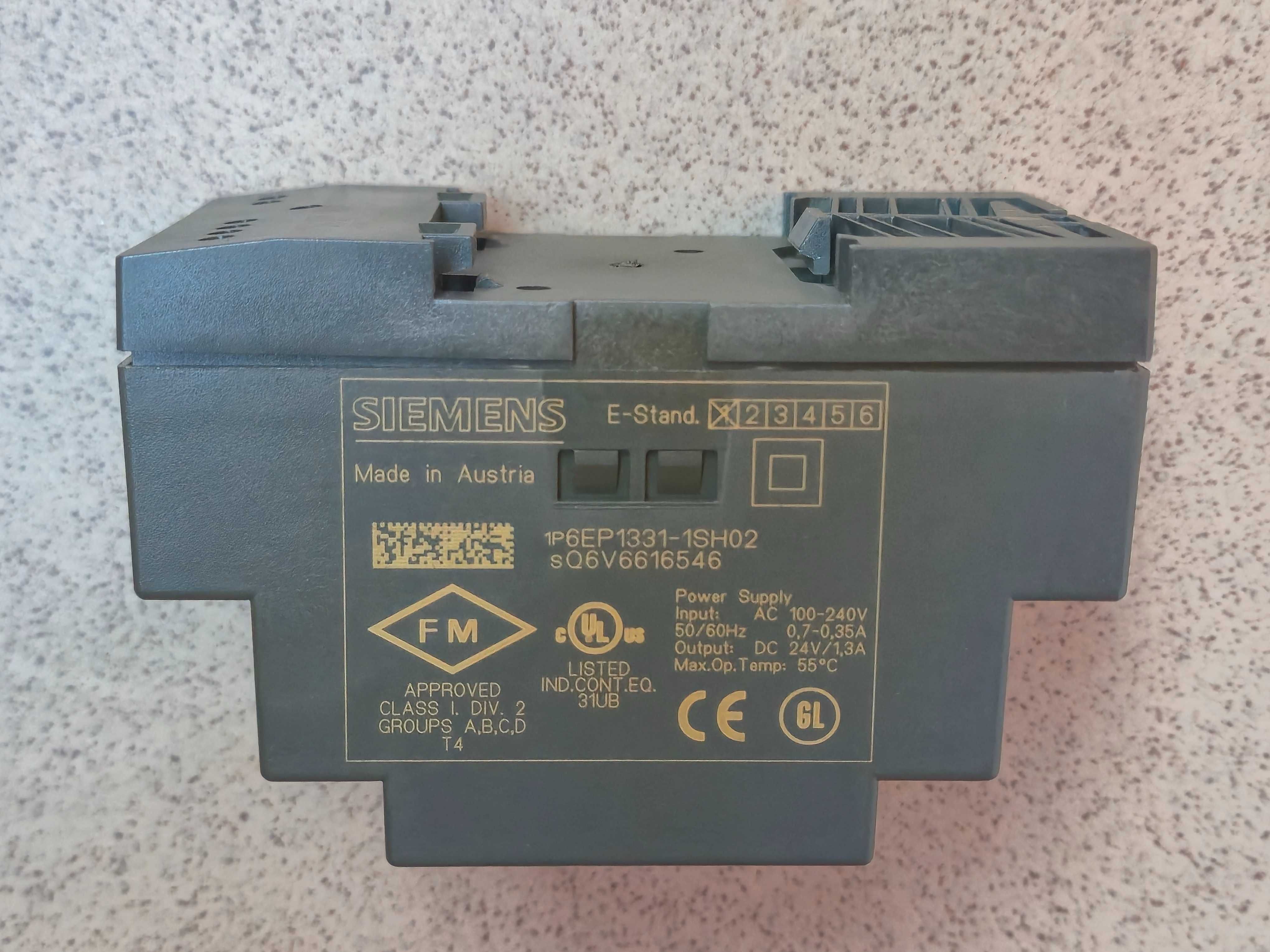 Zasilacz SIEMENS 24V DC 1,3A Logo!Power Logo Power 6EP1 331-1SH02