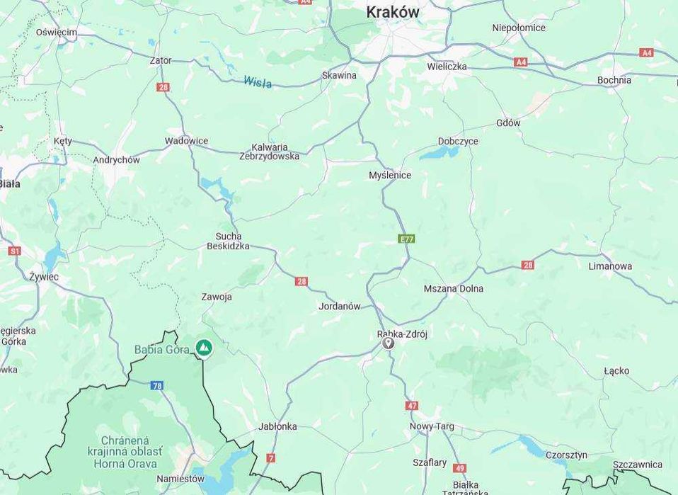 Wynajmę działkę Chabówka, Rabka-Zdrój, prąd, woda, kanalizacja,net,gaz