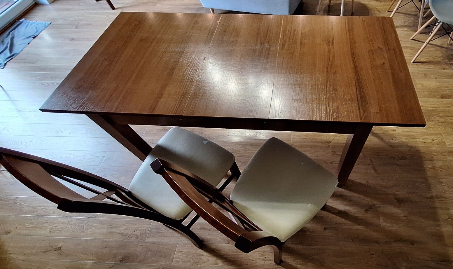 Stół 170 x 80 składany plus 4 x krzesło - tanio