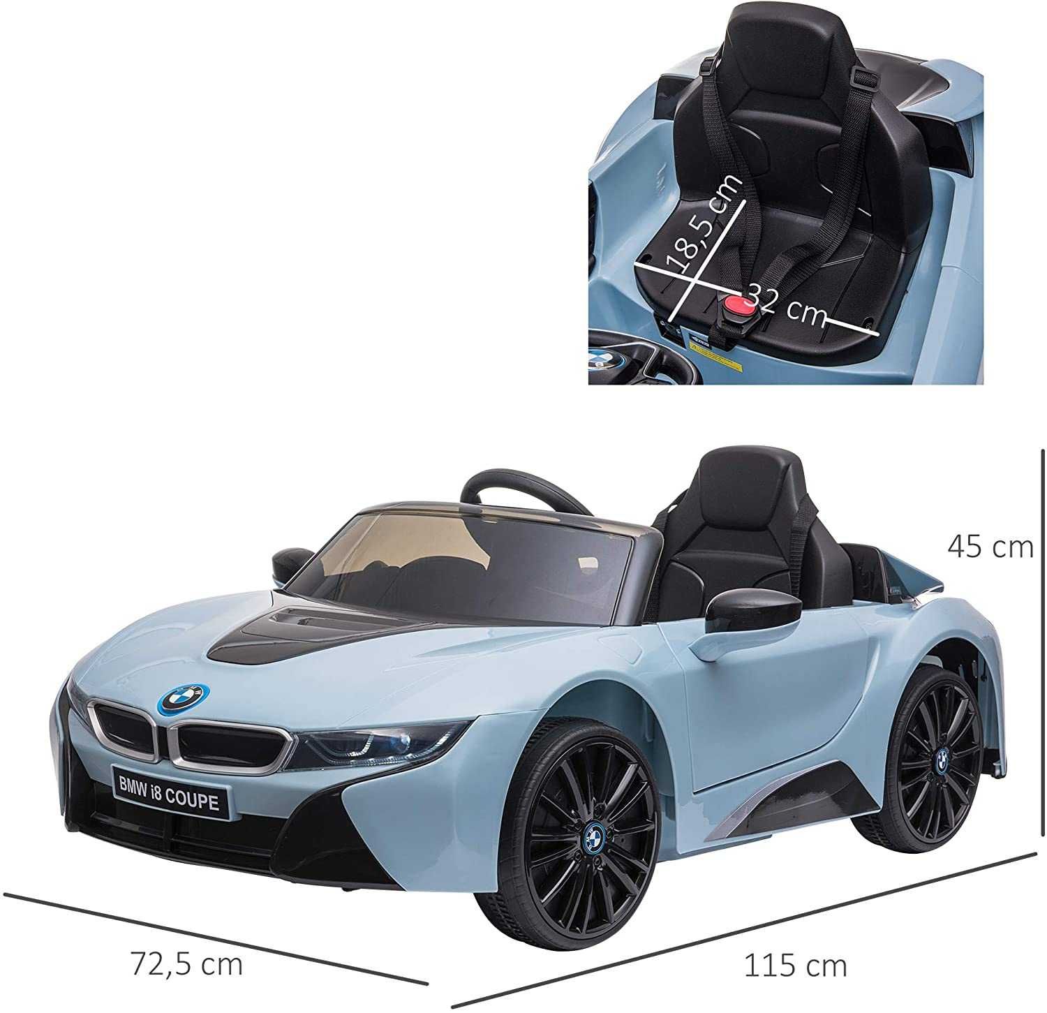 Carro eletrico BMW I8 Coupe com certificado p crianças brinquedo NOVO