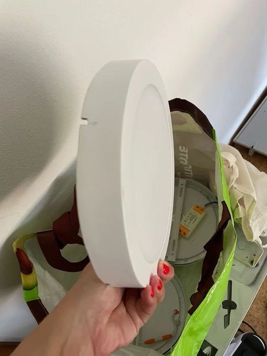 6 Lâmpadas LED Painel Redondo de Teto 20W