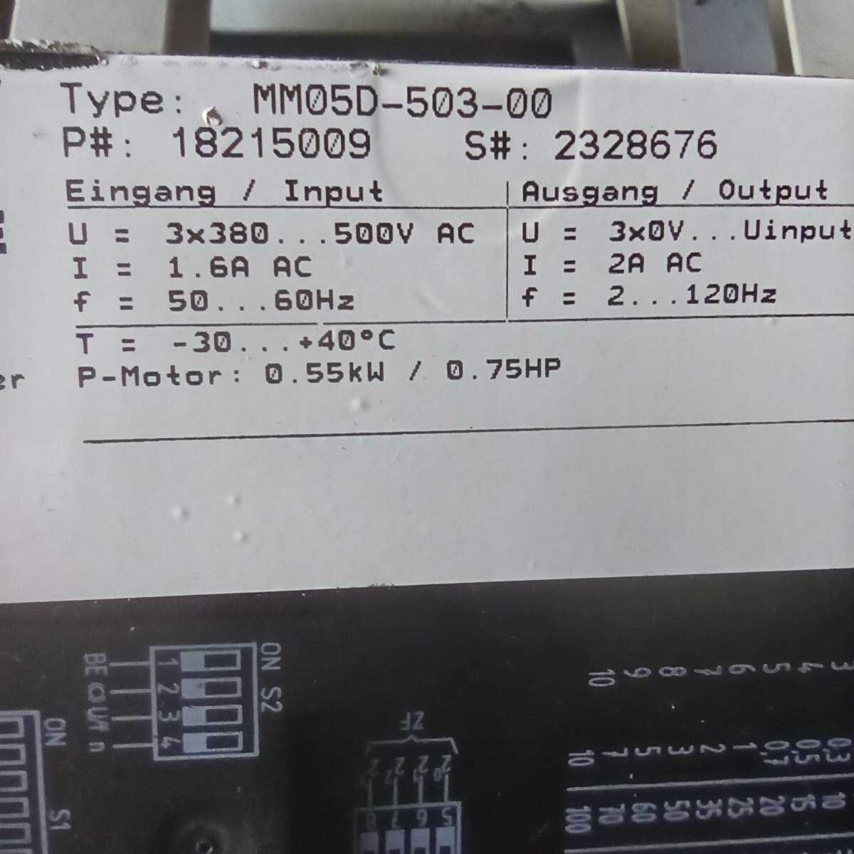 Silnik SEW 0,55 Kw z reduktorem i falownikiem oraz modułem komunikacji