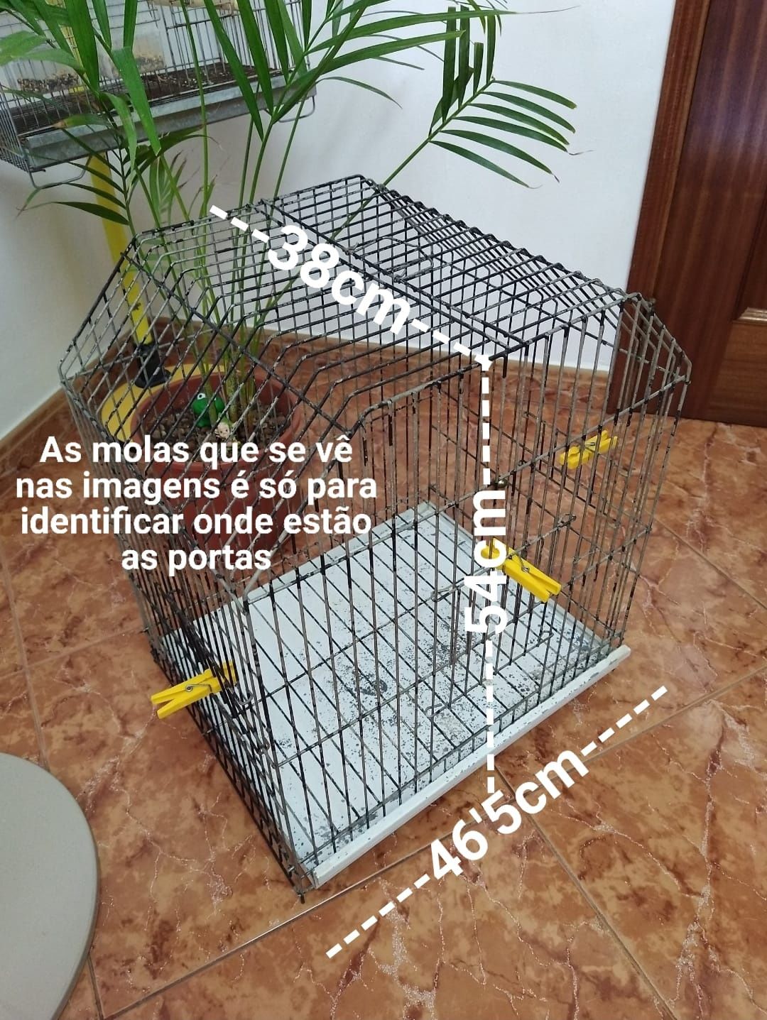 Gaiola para papagaio pyrruha caturra e outras aves grandes coelhos etc