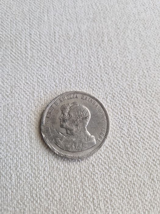 Moeda de Prata 1000 Reis D. Carlos I, descoberta da Índia