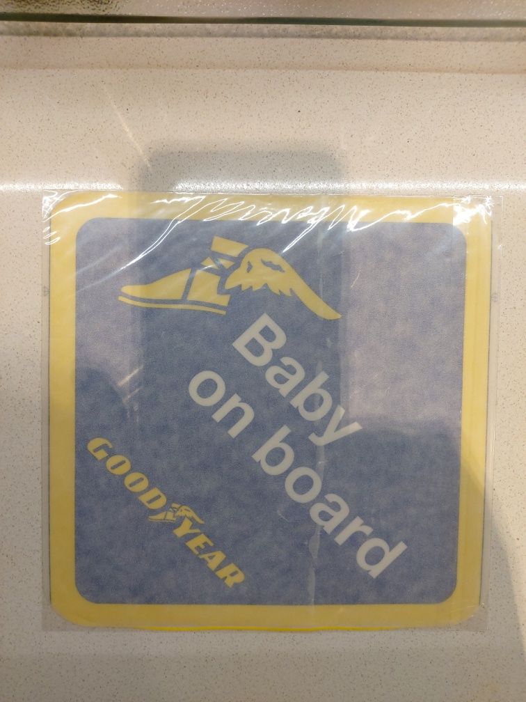 Naklejka na szybę Baby on board Good Year