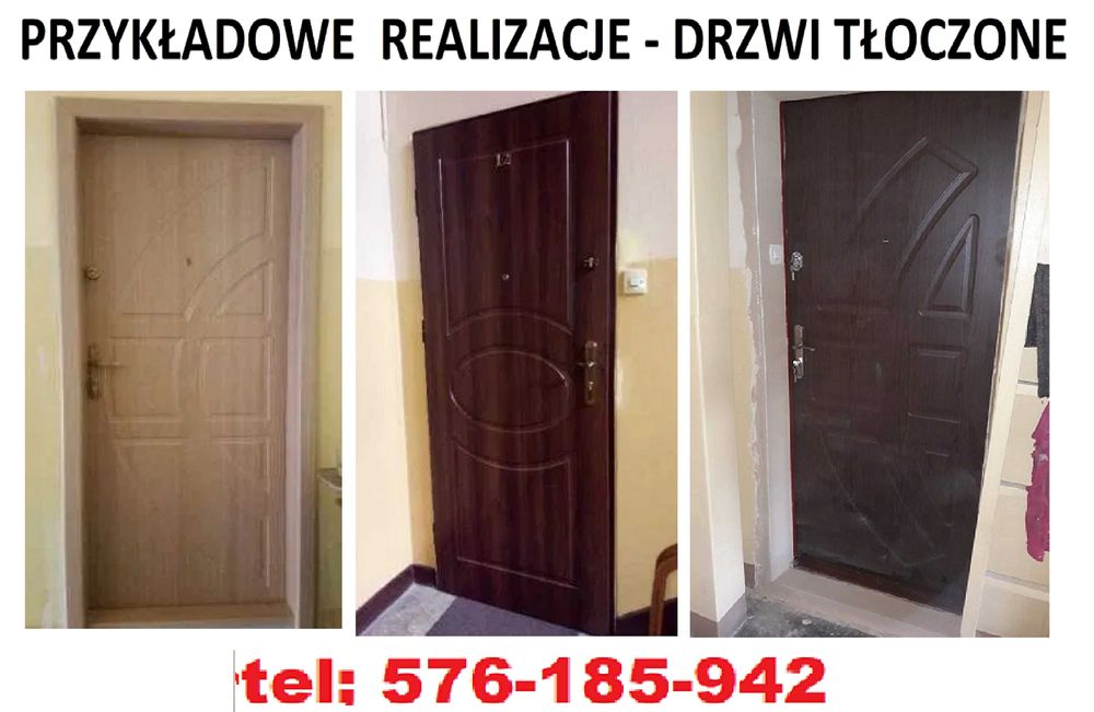 Drzwi wejściowe ZEWNĘTRZNE-wewnętrzne z montażem DO MIESZKANIA W BLOKU