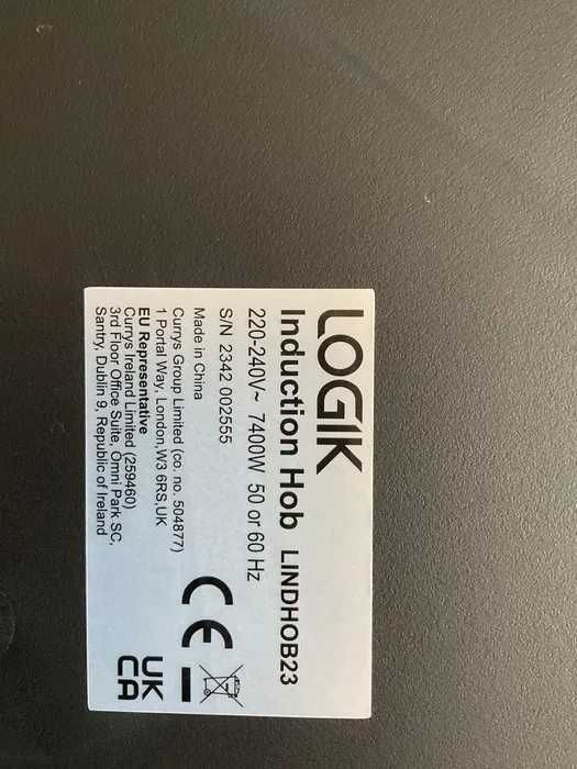 Індукційна плита Logik LINDHOB23