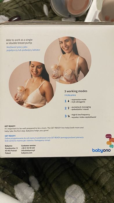 Подвійний акумуляторний молоковідсмоктувач Babyono “Twinny”