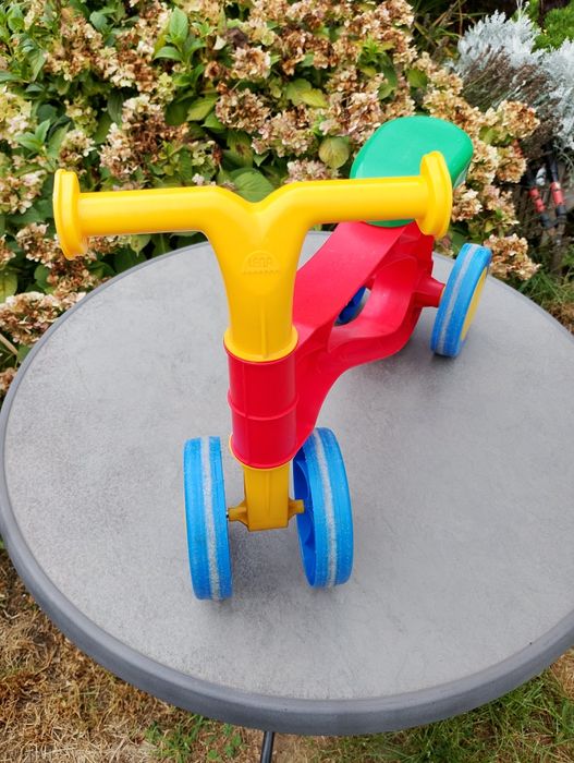 Rowerek biegowy dla malucha czerwono żółty