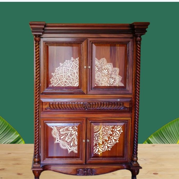 Szablon Mandala -wzór 60x60cm szablon 30x30cm, malarski tynk, DIY C21