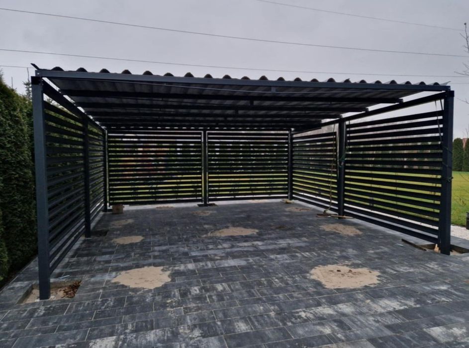 Garaż wiata zadaszenie Carport dwustanowiskowy 6x6 jednostanowiskowy