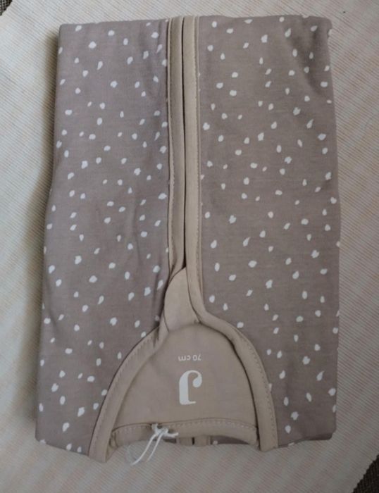 Jollein śpiworek niemowlęcy do 6 m letni beżowy Spickle Nougat 70 cm