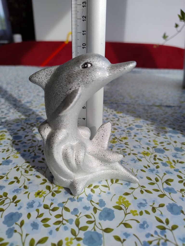 Figurka porcelanowa/ceramiczna delfin
