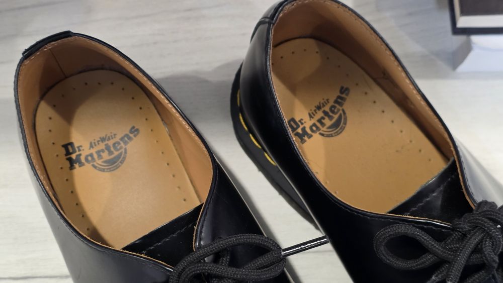 Оригінальні туфлі Dr. Martens 1461 Black Smooth