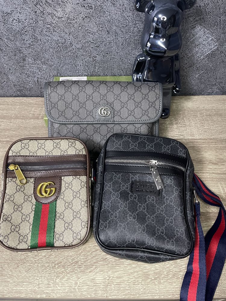 Мужская сумка барсетка кошелк gucci