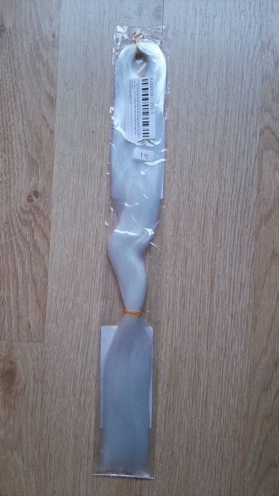 80 cm Białe Włosy Jedwabne dla Lalek do Kucyków Miekkie Jedwab Mleczny