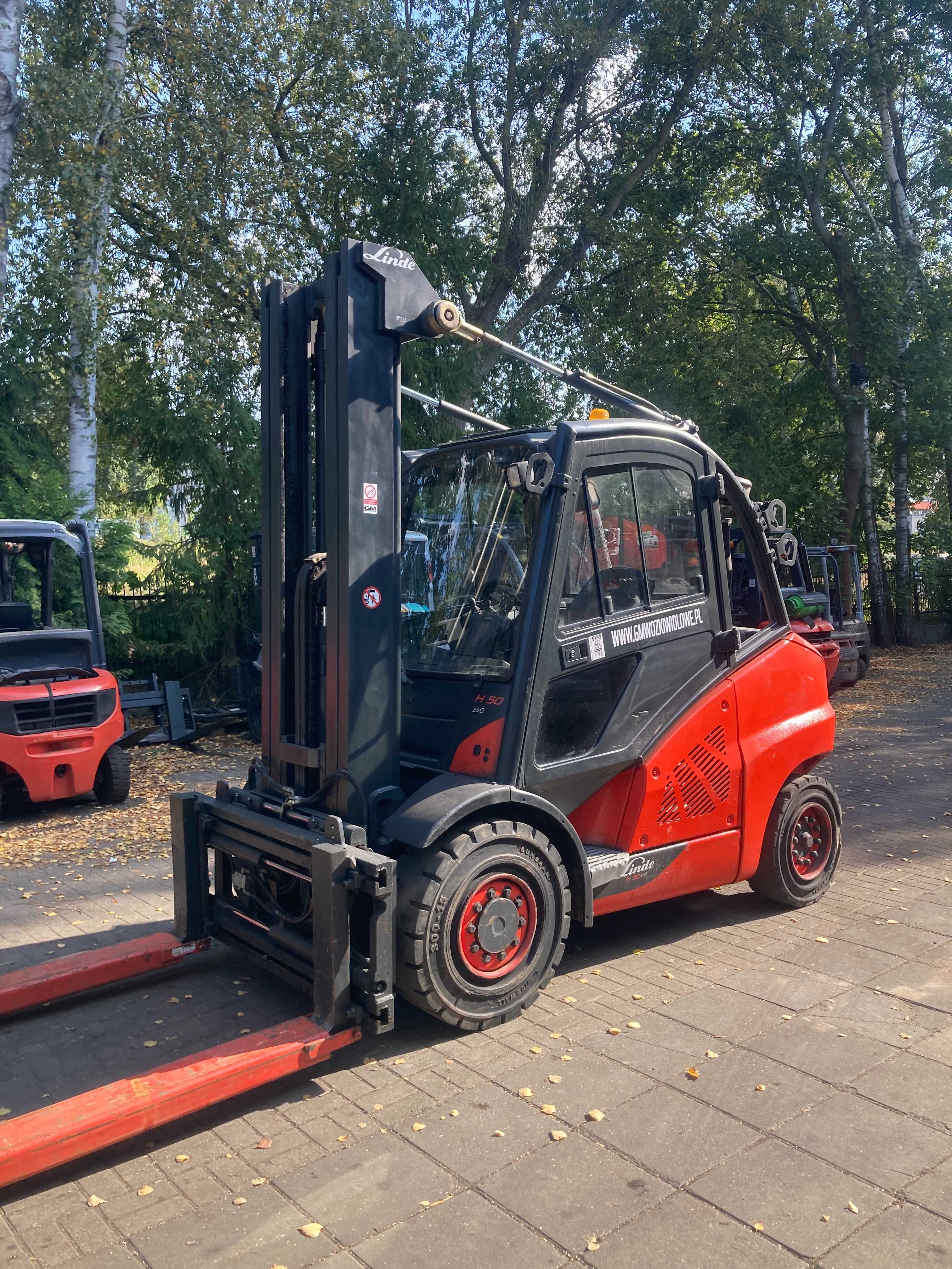 Wózek Widłowy Linde H50D-02 2015r Pełna kabina pozycjoner