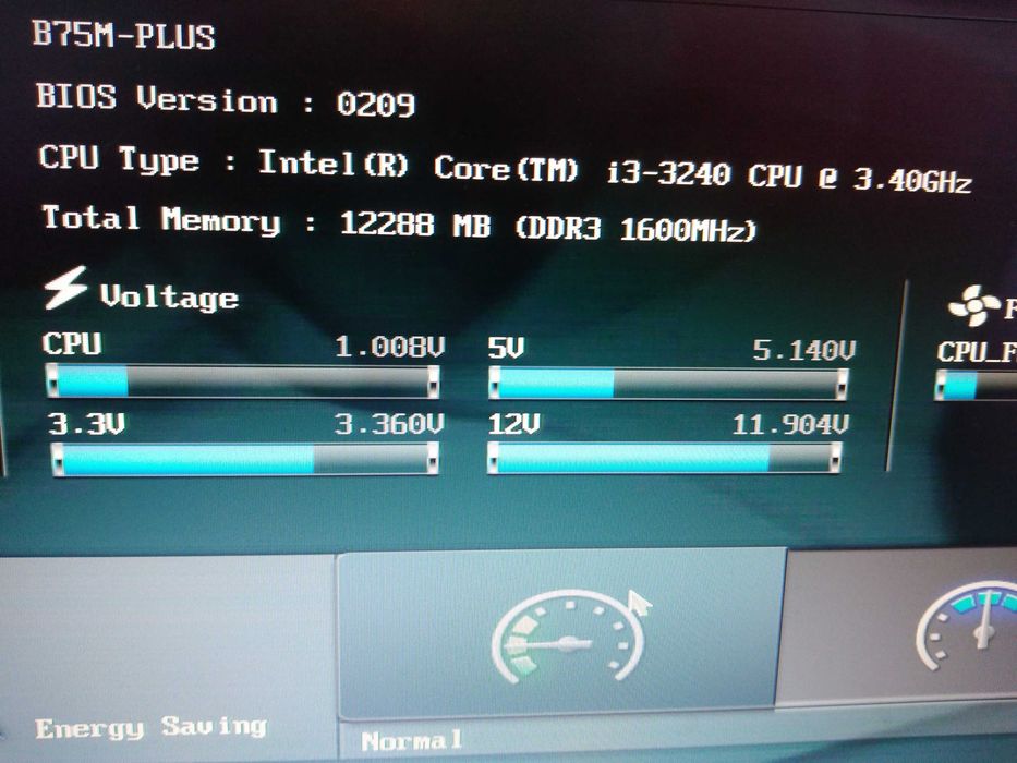 Motherboard Asus B75M-Plus com Intel I3-3240 3.4Ghz 12GB de memória