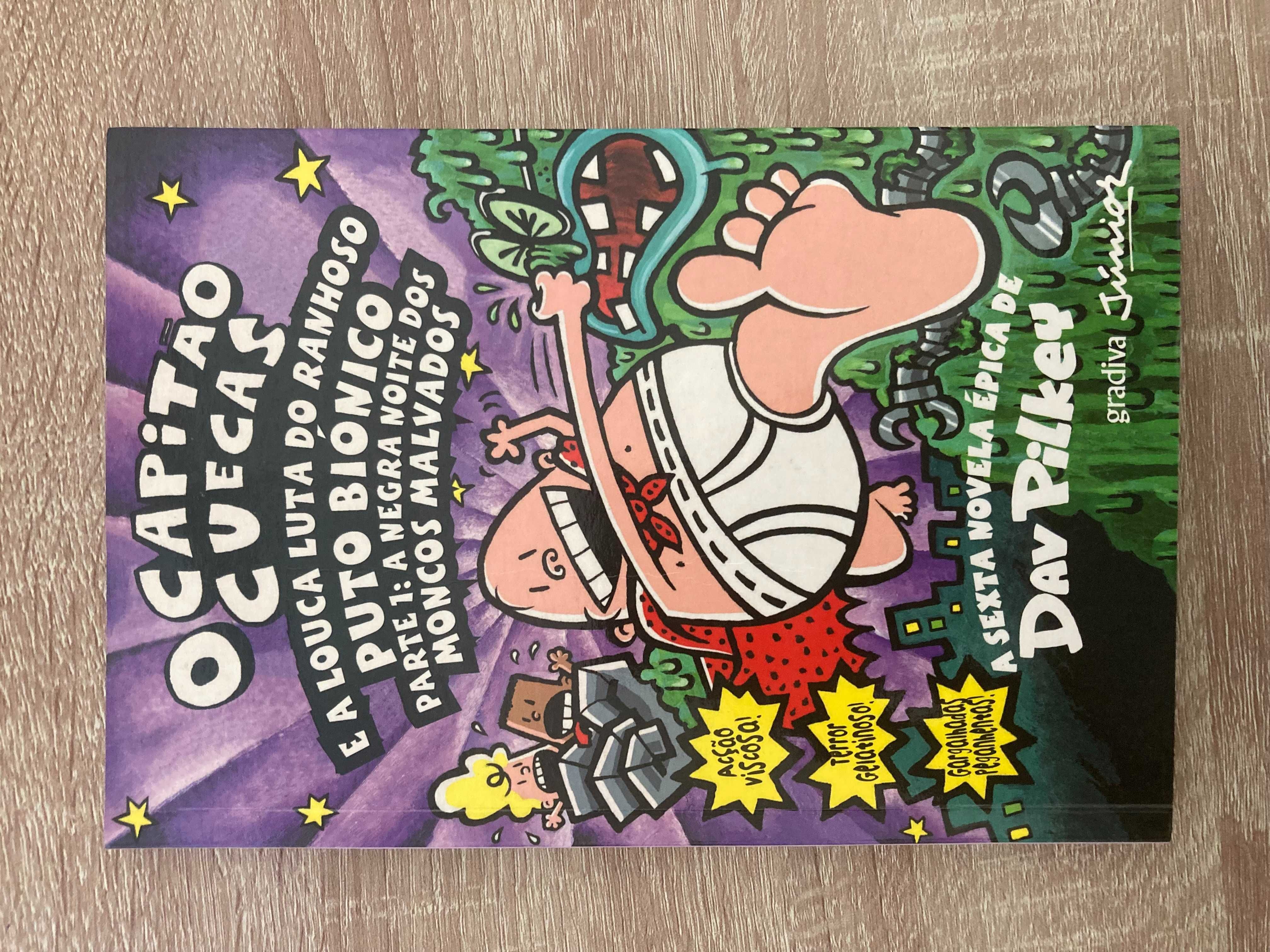 Capitão Cuecas – 7 livros (1 a 6 + 8) – 5€/livro – Portes à parte