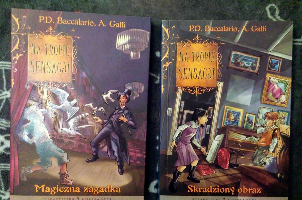 P.D.Baccalario, A.Gatti "Magiczna zagadka" i "Skradziony obraz"