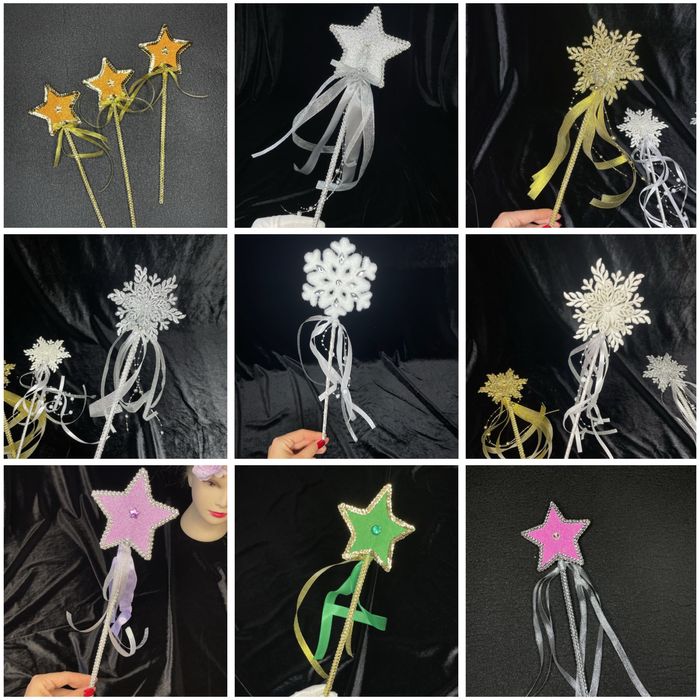 Чарівна паличка волшебная палочка феи фея феї сніжинки принцеси зірка