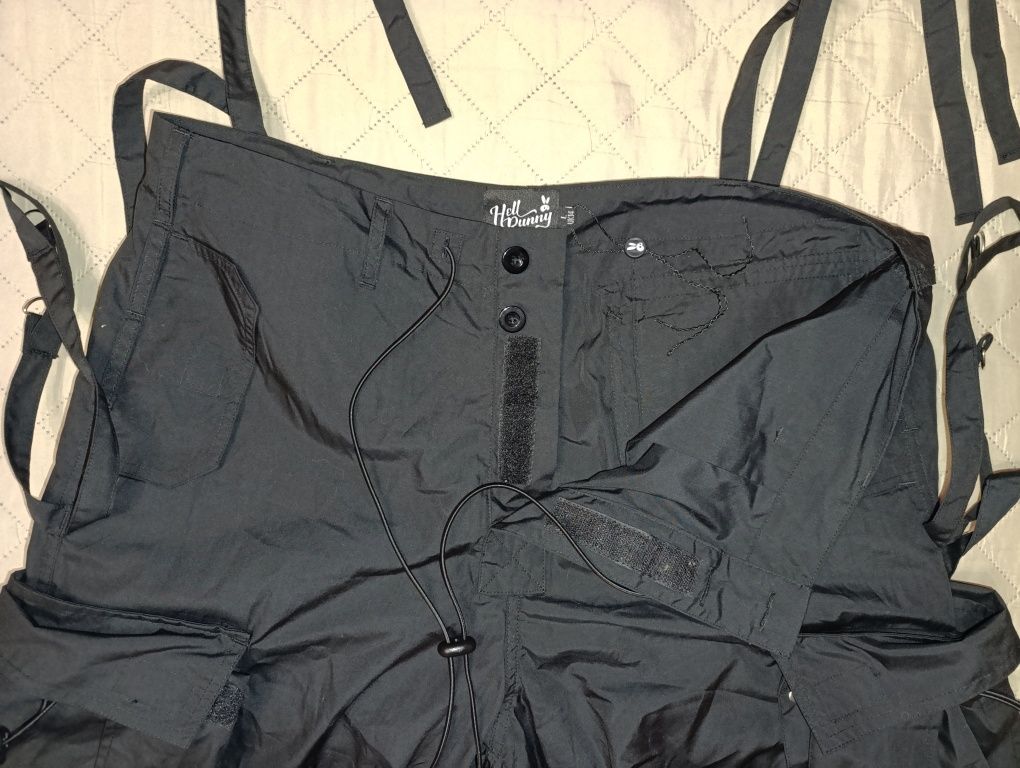 Hell Bunny Octopus Trousers Black UK14 L r16r17r18r19r20