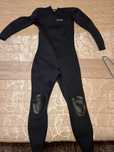 Fato de Surf 100 Neopreno 2/2 mm Mulher Azul Marinho fecho traseiro