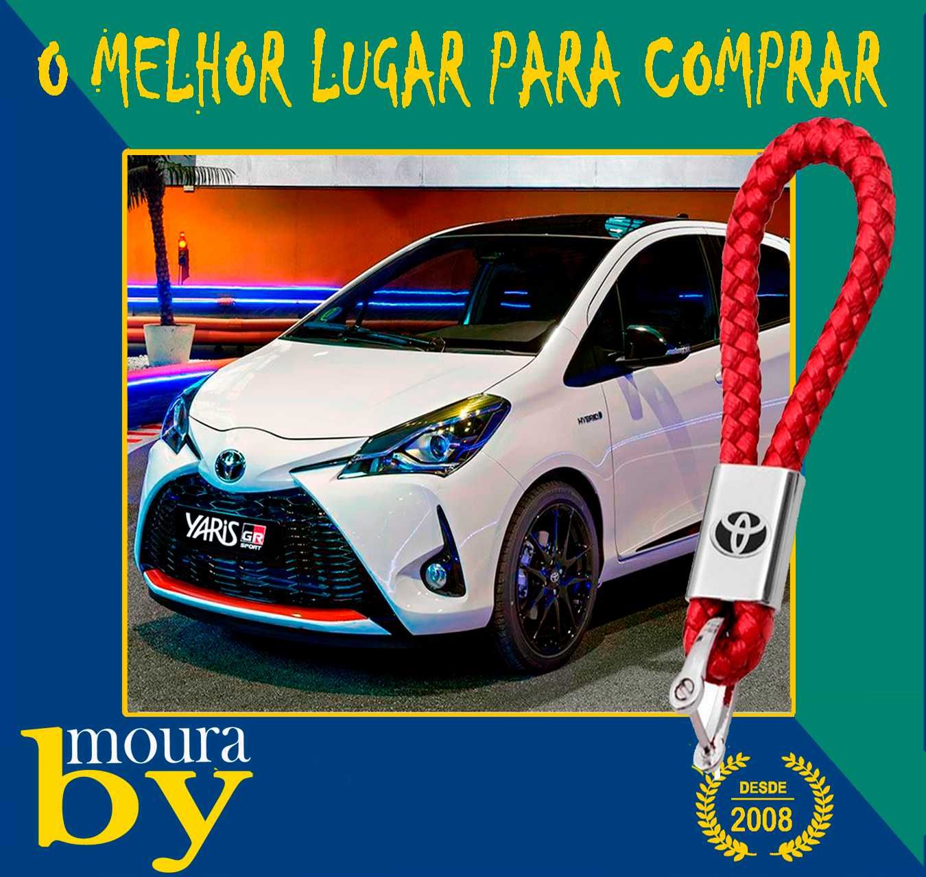 Porta Chaves Toyota metálico e cabedal personalizados