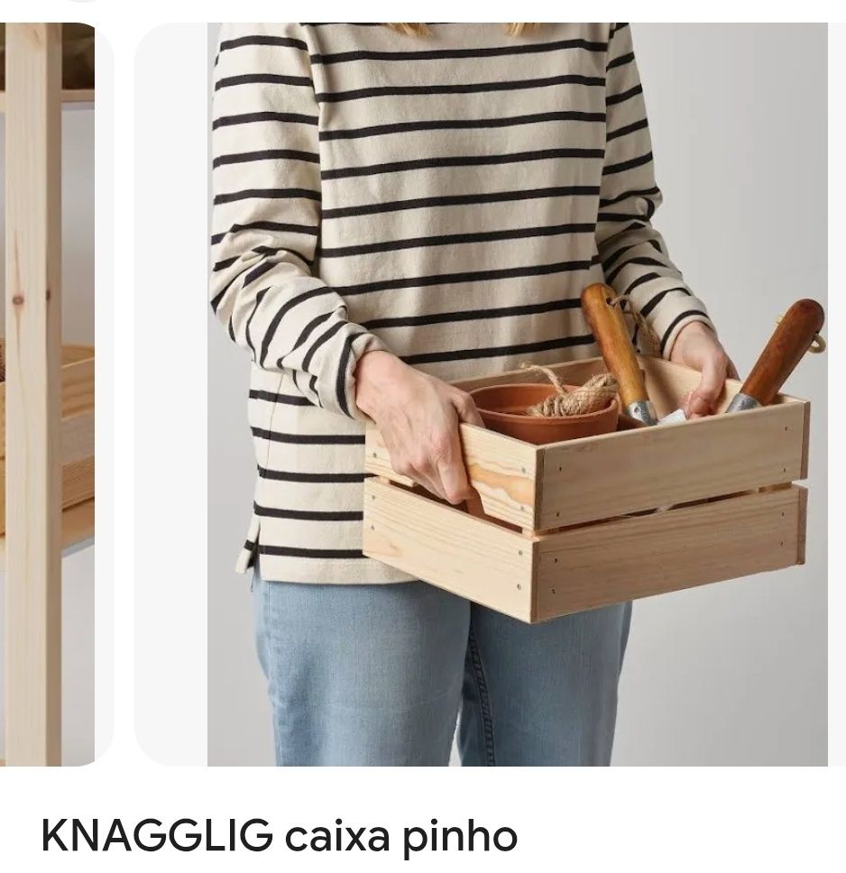Ikea caixa de madeira 4un