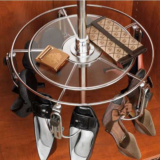Obrotowy stojak wieszak na buty damskie 25 PAR Rev-A-Shelf USA design