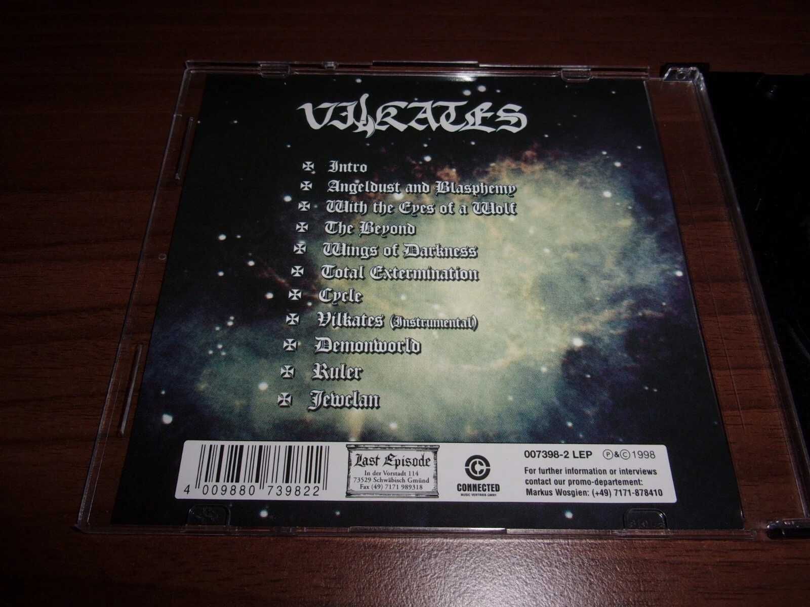 Vilkates - Angeldust and Blasphemy CD promo black metal