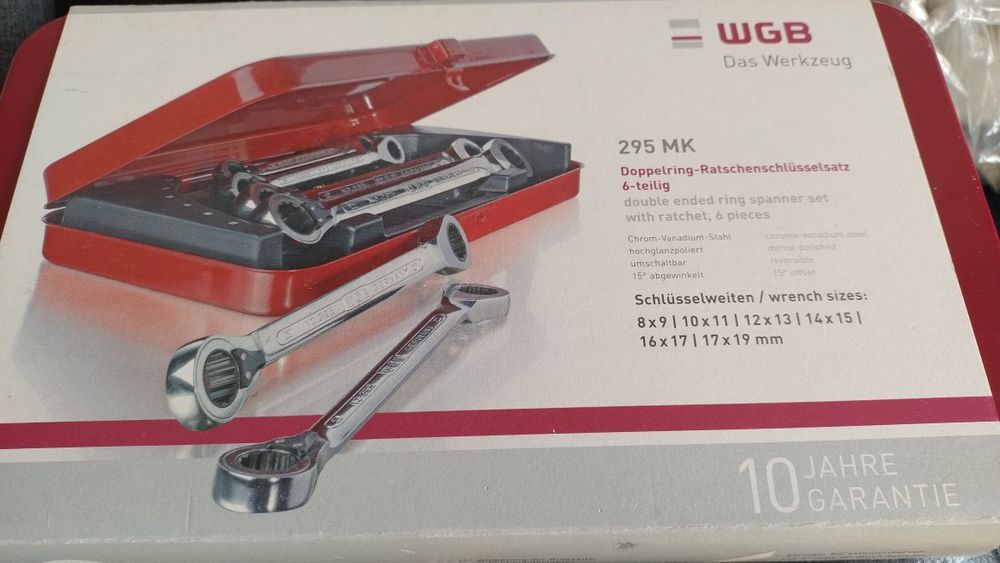 Klucze oczkowe chromowane polerowane