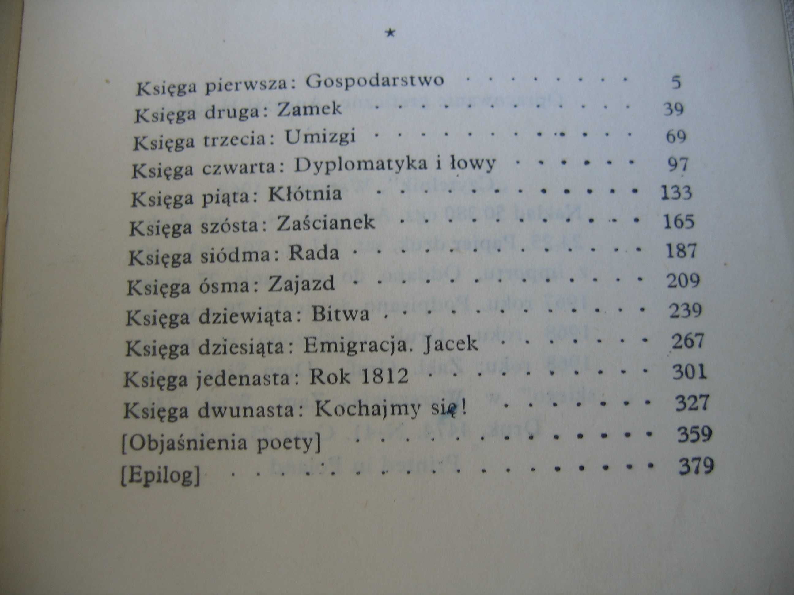 2szt Pan Tadeusz + Pan Tadeusz Objaśnienia i przypisy - 1968 rok