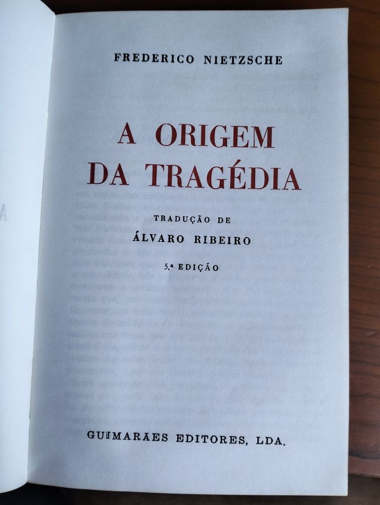 Livro A Origem da Tragédia' - Nietzche