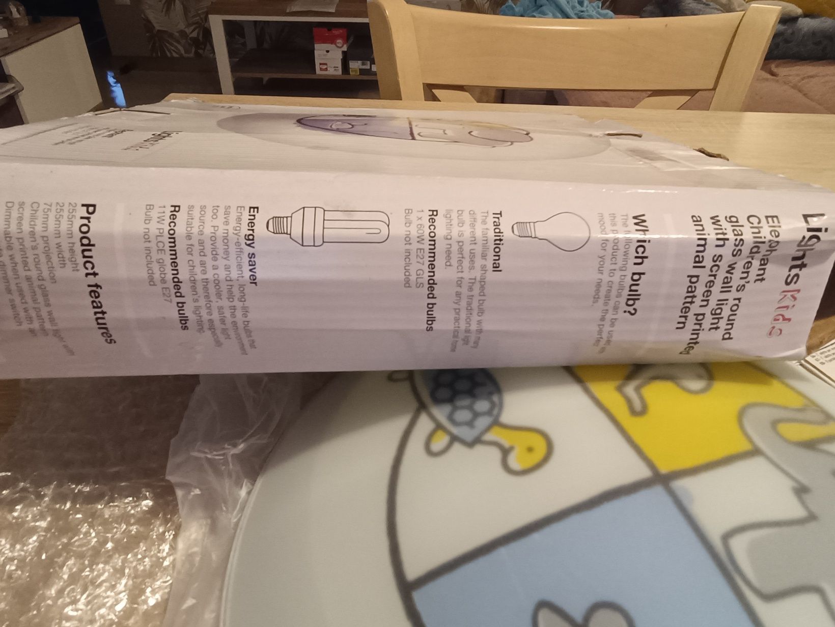 Lampa plafon dziecięcy LightsKids Elephant
