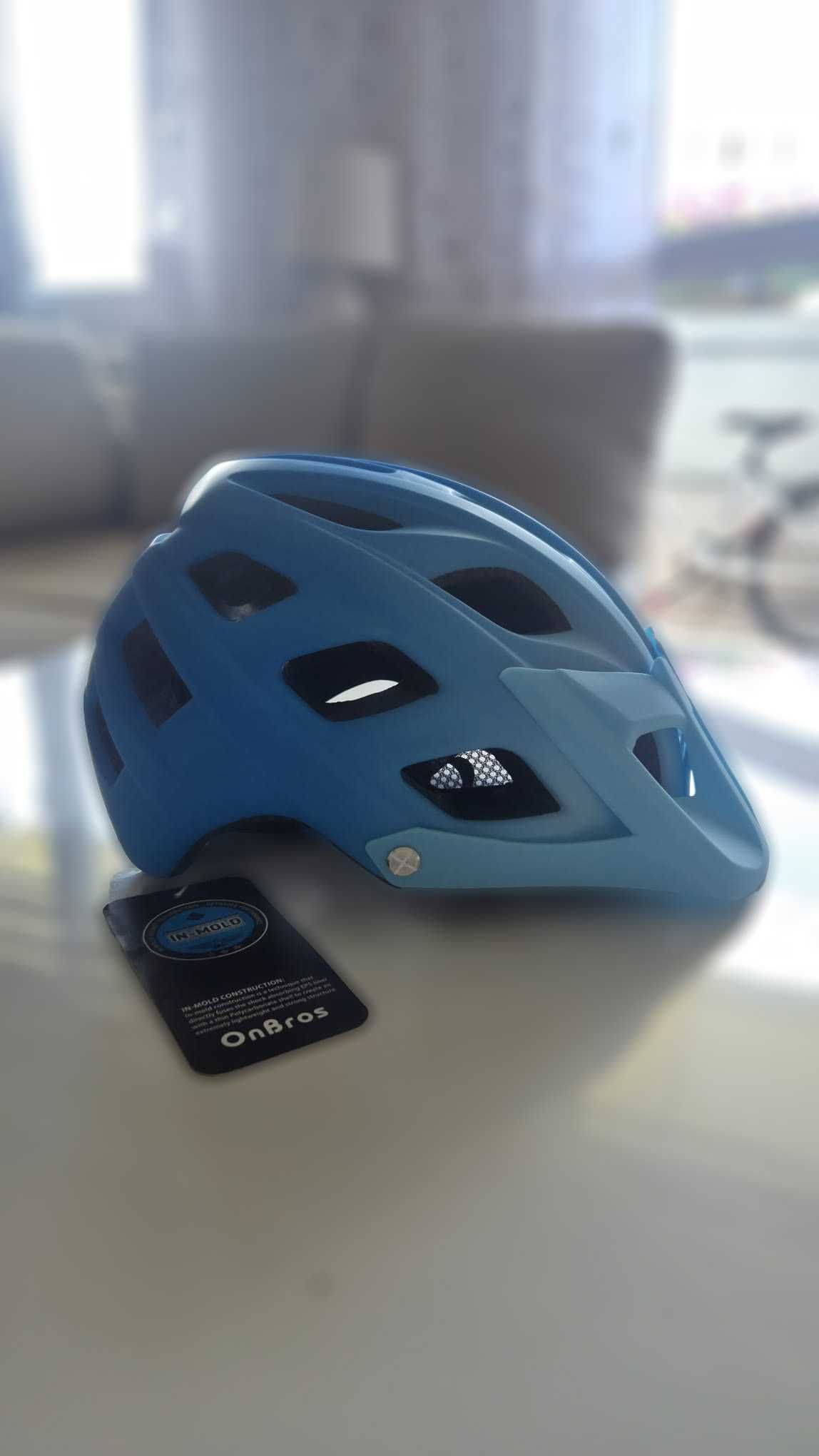 Kask rowerowy niebieski