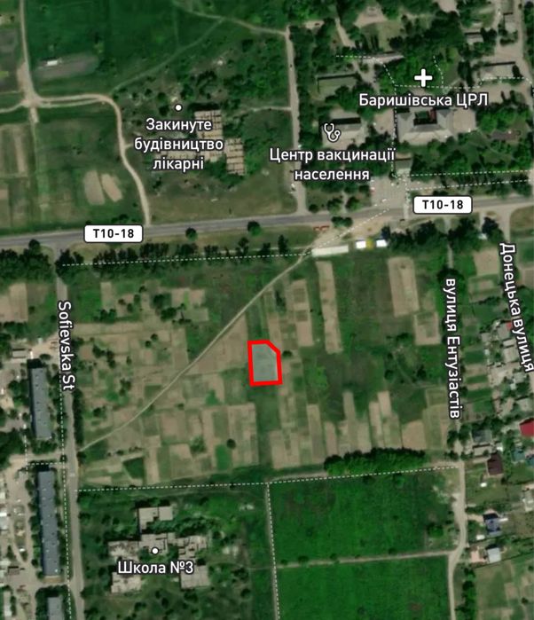Продам земельну ділянку Баришівка