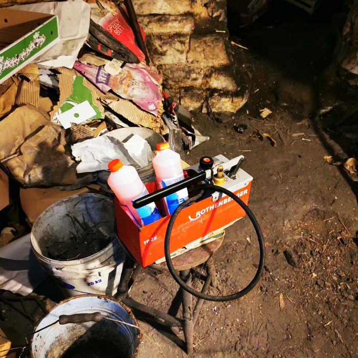 Naprawa cieknącego kotła węglowego. Uszczelniacz. Bielsko Biała