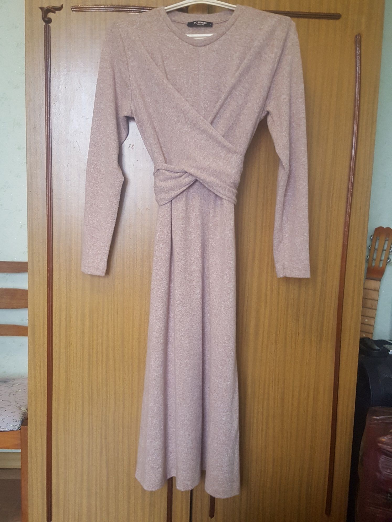 Платье LC waikiki теплое мягколе длинное трикотажное