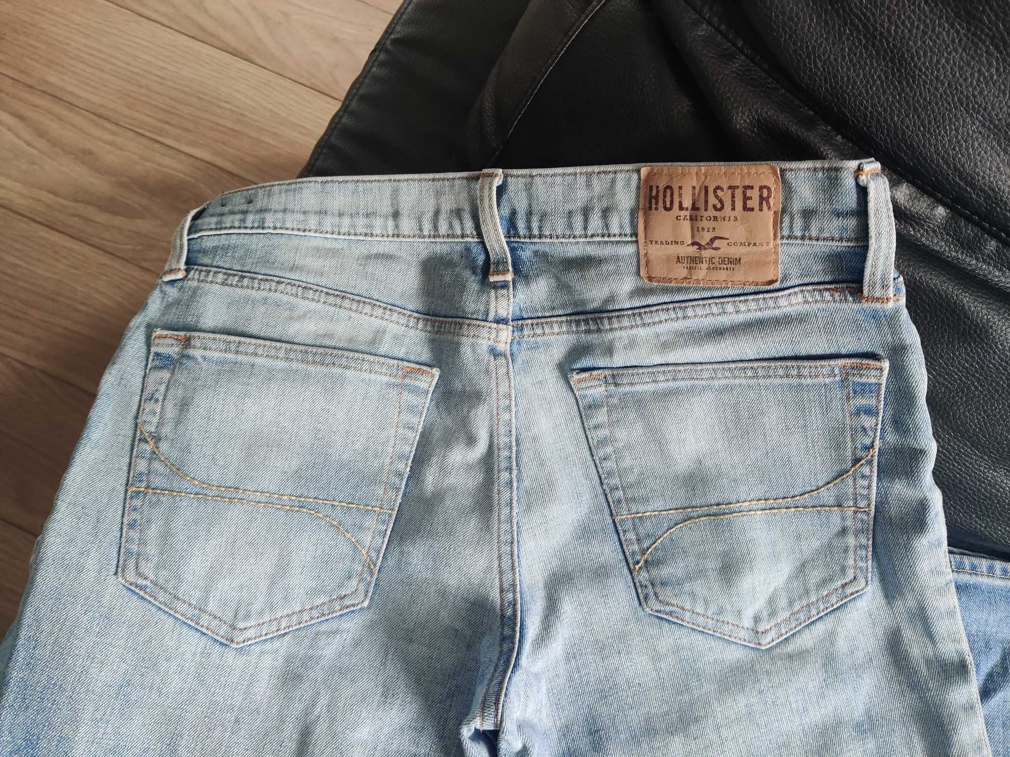 Hollister, denim, Levis Lee, rozm. 32x34, stan bdb., błękitne