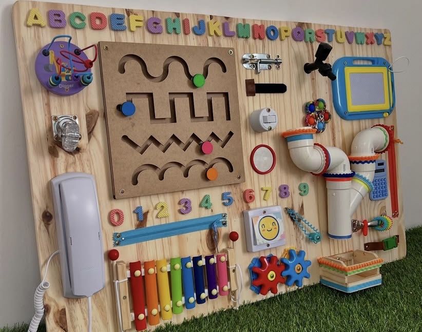 Painel sensorial crianças
