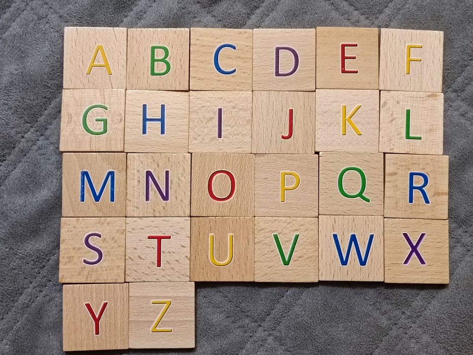 Деревянные пазлы английский алфавит