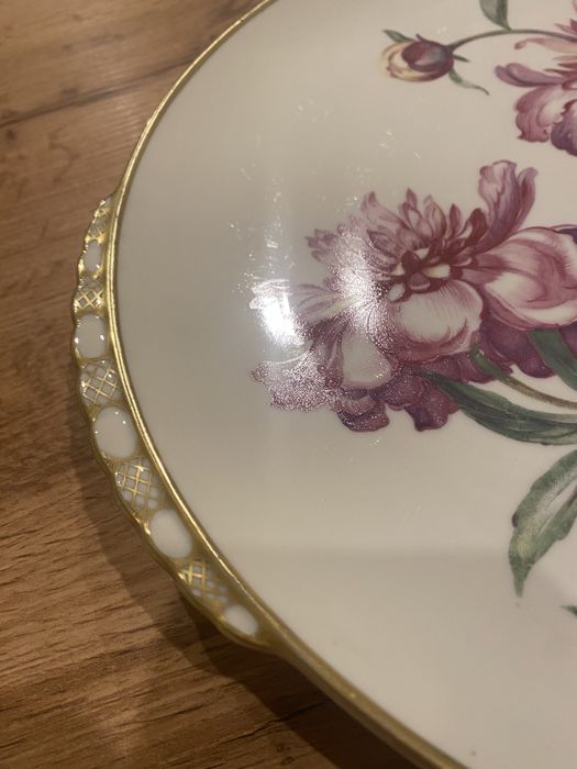 Talerz do ciasta , patera PEONIE